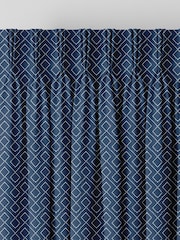 Indigo Blue Sciliy Made To Measure Curtains - Image 5 of 9