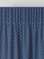 Indigo Blue Sciliy Made To Measure Curtains - Image 6 of 9