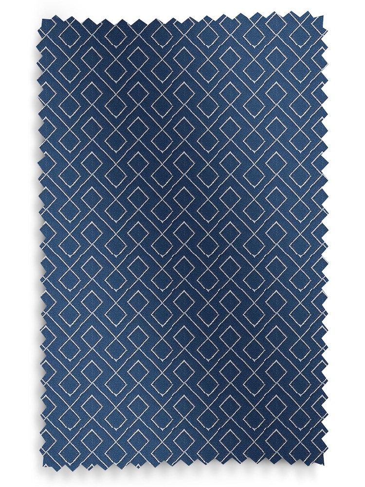 Indigo Blue Sciliy Made To Measure Curtains - Image 9 of 9