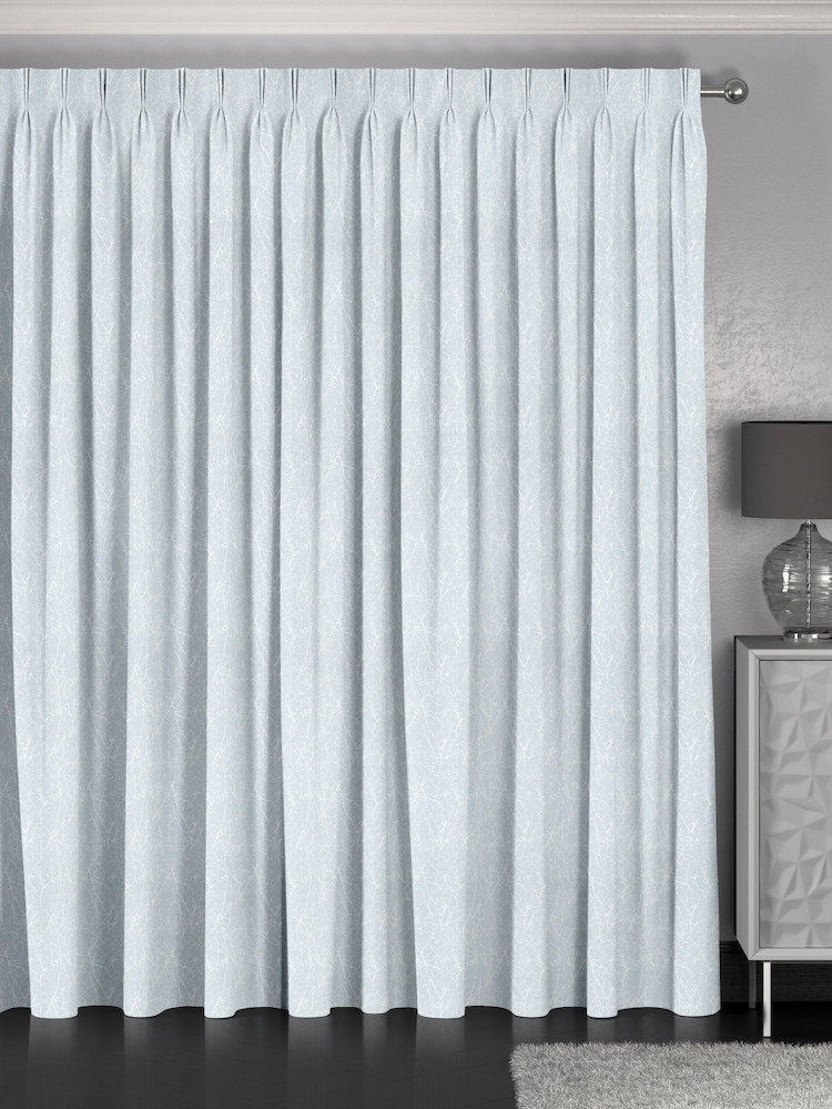 Glacier Blue Sidley Made To Measure Curtains - Image 2 of 9
