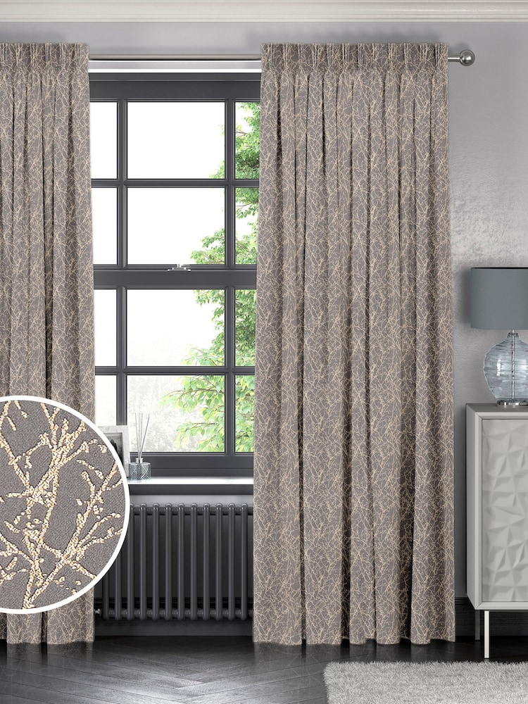 Mole Brown Sidley Made To Measure Curtains - Image 1 of 9
