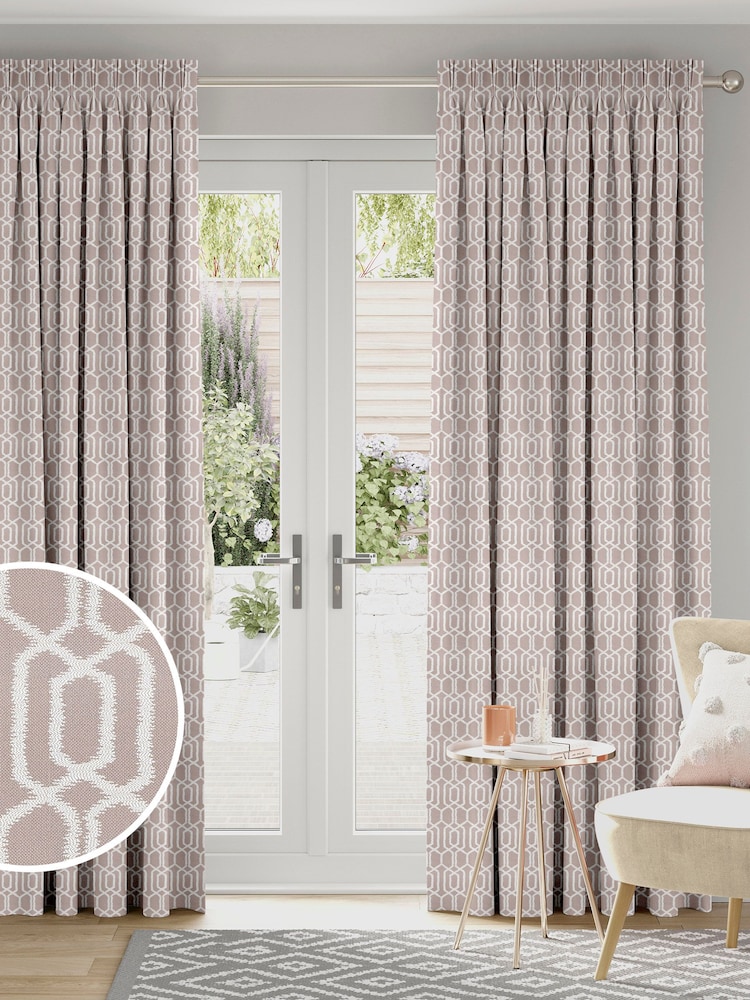 Blush Pink Walter Made To Measure Curtains - Image 1 of 9