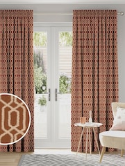 Terracotta Orange Walter Made To Measure Curtains - Image 1 of 9