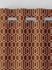 Terracotta Orange Walter Made To Measure Curtains - Image 7 of 9