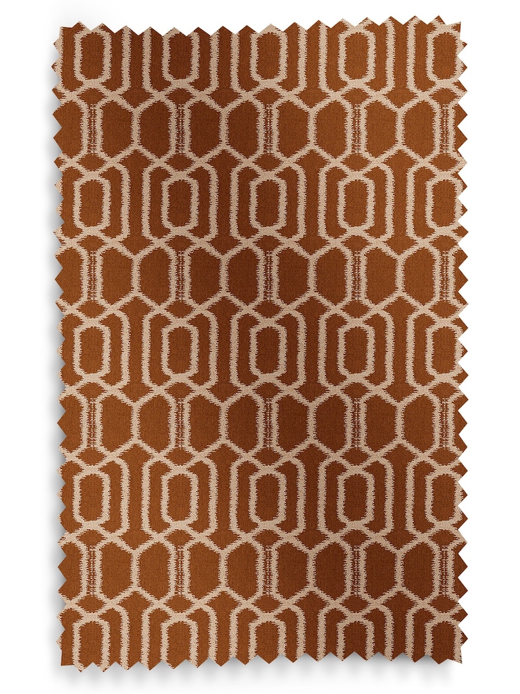 Terracotta Orange Walter Made To Measure Curtains - Image 9 of 9