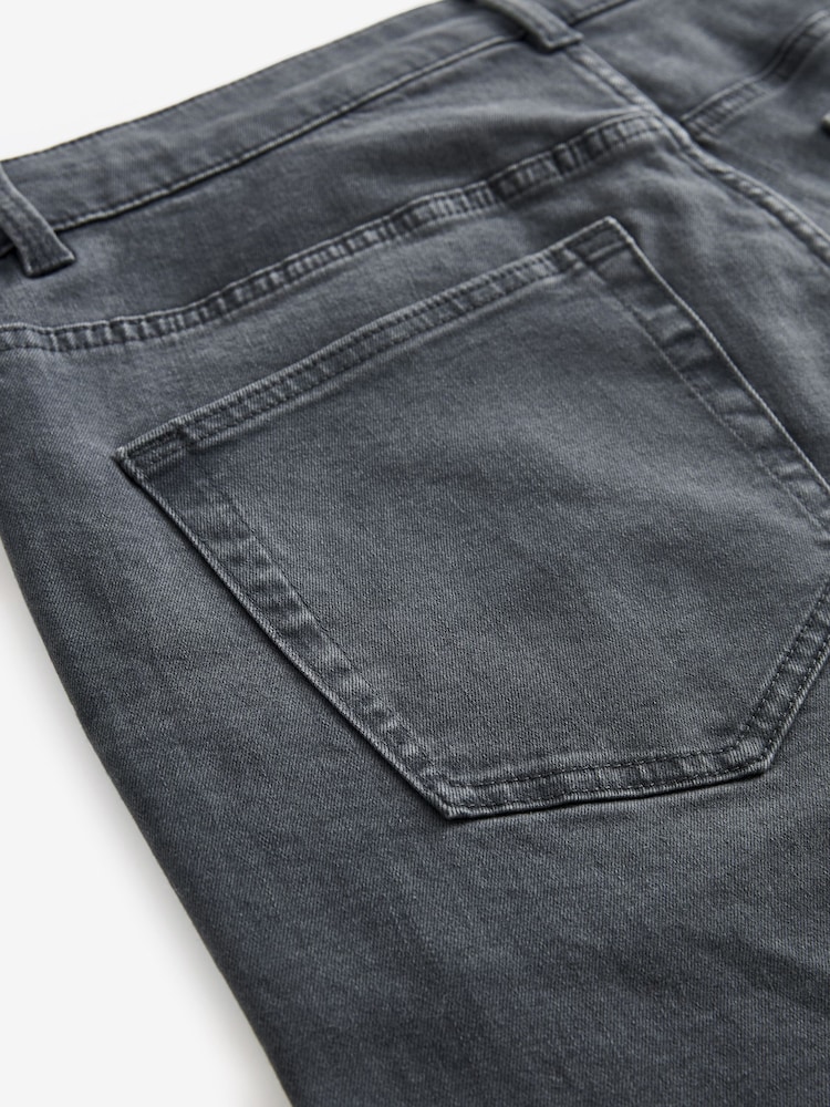 Grey Charcoal Single Slim Fit Classic Stretch Jeans - Image 10 of 11