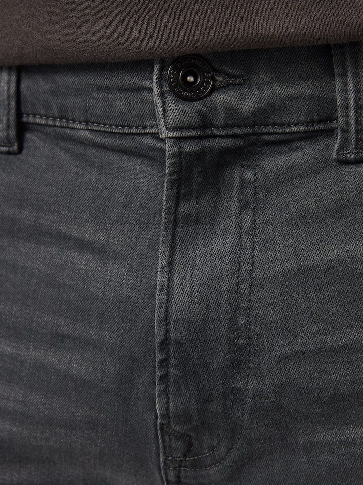 Grey Charcoal Single Slim Fit Classic Stretch Jeans - Image 5 of 11