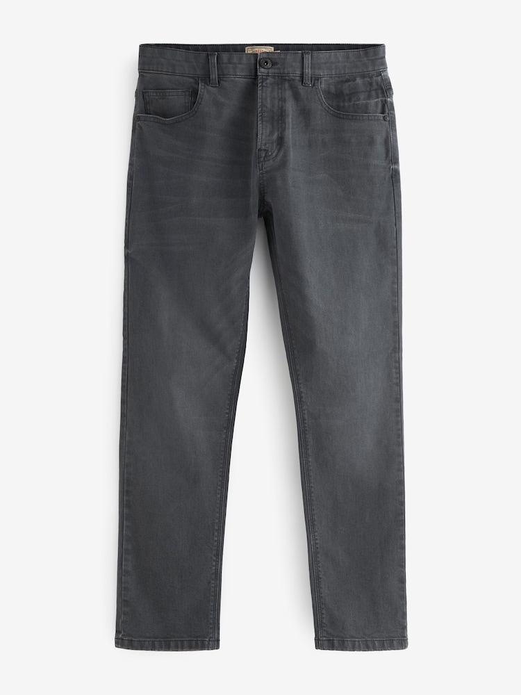 Grey Charcoal Single Slim Fit Classic Stretch Jeans - Image 7 of 11