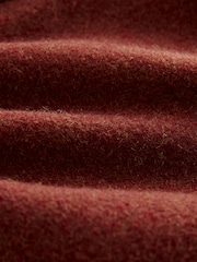 Rust Brown Wool Blend Shacket - Image 8 of 8