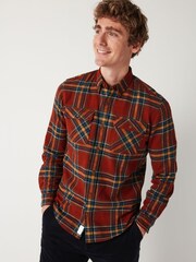 Red/Yellow Twin Pocket Check Long Sleeve Shirt - Image 1 of 8