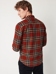 Red/Yellow Twin Pocket Check Long Sleeve Shirt - Image 3 of 8