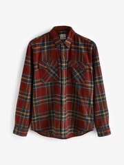 Red/Yellow Twin Pocket Check Long Sleeve Shirt - Image 6 of 8