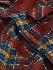 Red/Yellow Twin Pocket Check Long Sleeve Shirt - Image 8 of 8