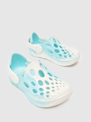 Schuh Blue Tone Rubber Sandals - Image 3 of 4