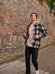 Braun & Weiss - Karierte Hemdjacke mit Wollanteil - Bild 3 von 11