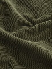 Khaki Green Corduroy Borg Lined Shacket - Image 12 of 12