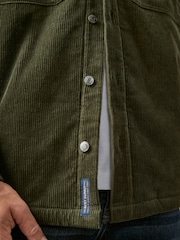 Khaki Green Corduroy Borg Lined Shacket - Image 9 of 12
