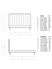 Swoon Easy Velvet Blush Pink Porlock Bed - Image 8 of 8