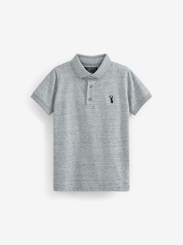 Grey Short Sleeve Polo Shirt (3-16yrs) - Image 1 of 2