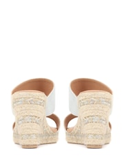 Jones Bootmaker Silver Amabelle Wedge Mule Sandals - Image 3 of 5