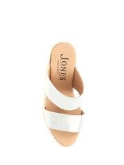 Jones Bootmaker Silver Amabelle Wedge Mule Sandals - Image 4 of 5