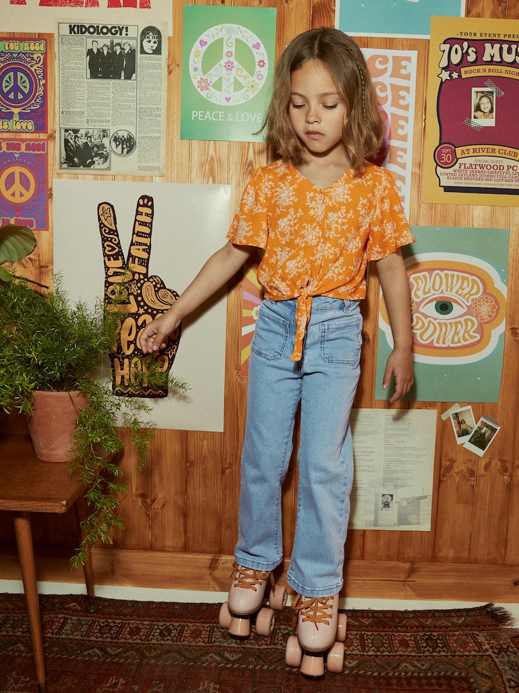 Light Wash Flare Jeans (3-16yrs) - Image 2 of 4