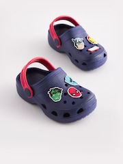Navy Blue Marvel Clogs - Image 1 of 5