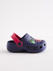 Navy Blue Marvel Clogs - Image 2 of 5