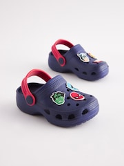 Navy Blue Marvel Clogs - Image 3 of 5