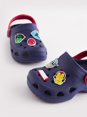 Navy Blue Marvel Clogs - Image 5 of 5