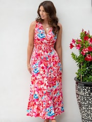 Pour Moi Red Carmen Woven Dress - Image 1 of 5