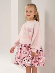 Angel & Rocket Pink Lizzie Pastel Star Jumper - Image 1 of 6