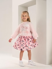 Angel & Rocket Pink Lizzie Pastel Star Jumper - Image 2 of 6