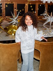 Angel & Rocket Ana Snowflake White Jumper - Image 2 of 6
