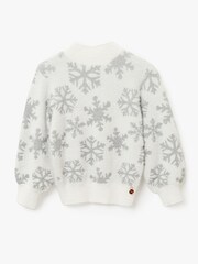 Angel & Rocket Ana Snowflake White Jumper - Image 3 of 6