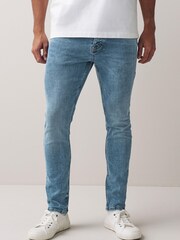 Mid Blue Skinny Ultimate Comfort Super Stretch Jeans - Image 1 of 9