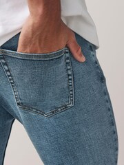 Mid Blue Skinny Ultimate Comfort Super Stretch Jeans - Image 5 of 9