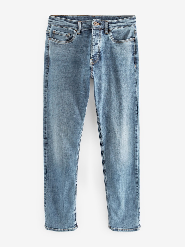 Chalk Blue Slim Motion Flex Stretch Slim Fit Jeans - Image 6 of 8