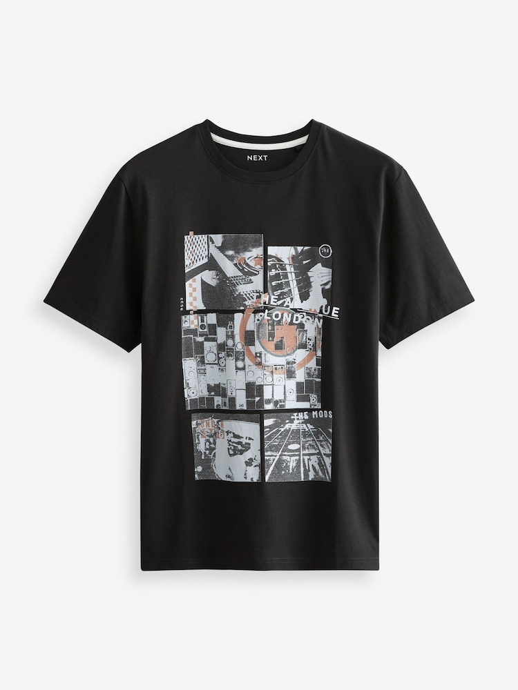 Music Mix Print T-Shirts 3 Pack - Image 3 of 11