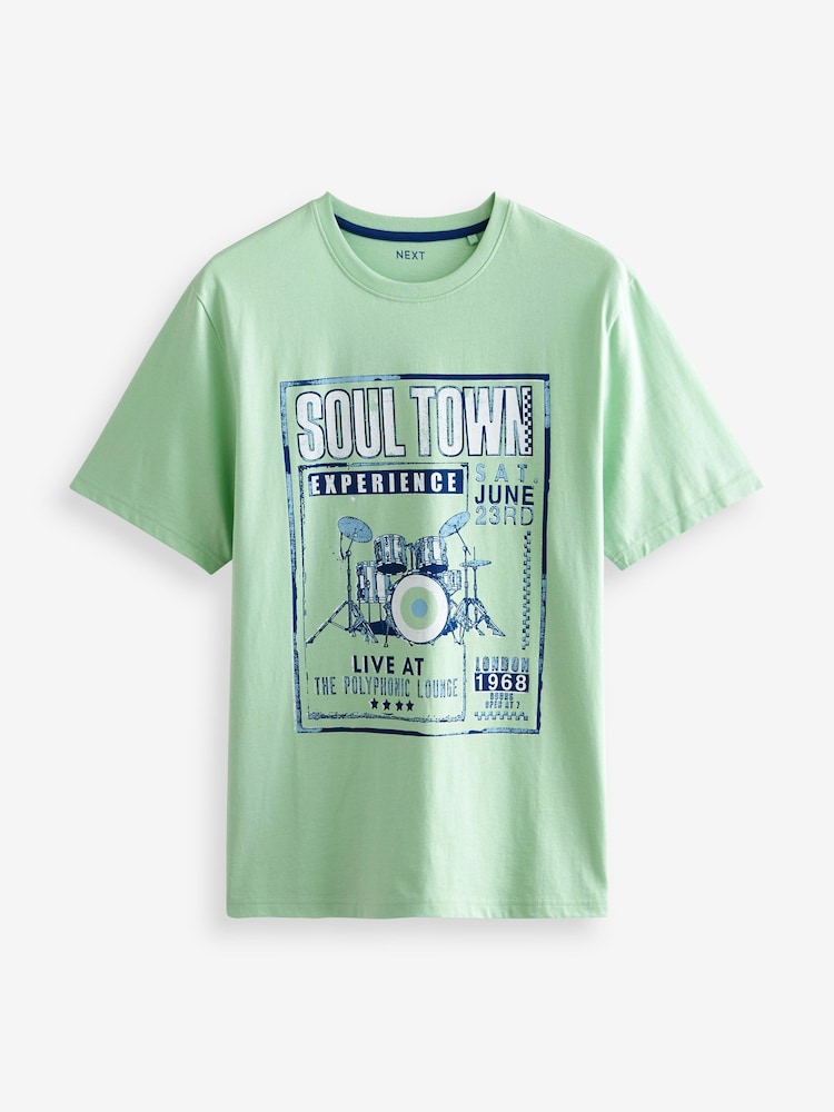 Music Mix Print T-Shirts 3 Pack - Image 4 of 11