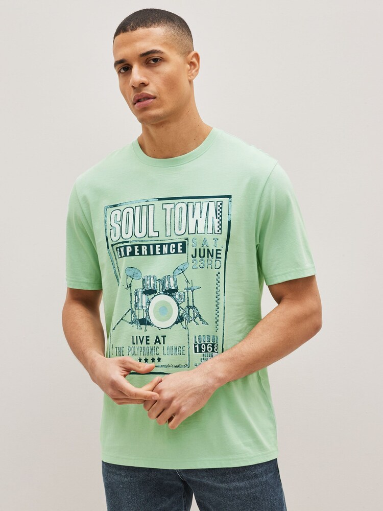 Music Mix Print T-Shirts 3 Pack - Image 9 of 11