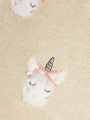 Monsoon Natural Unicorn Heads Crew Neck Jumper - Image 2 of 2