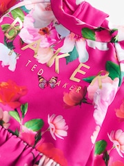 Baker by Ted Baker Pink Floral Sunsafe Swimsuit - Image 9 of 10