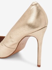 Gold Signature Leather Court Shoes - Image 7 of 7