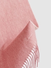 Reiss Blush Picton Wool-Cashmere Scarf - Image 4 of 5
