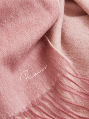 Reiss Blush Picton Wool-Cashmere Scarf - Image 5 of 5