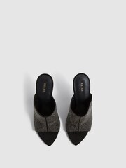 Reiss Black Cylan Crystal Mule - Image 5 of 7
