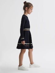 Reiss Navy Edith Senior Knitted Dress - Image 1 of 7