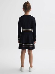 Reiss Navy Edith Senior Knitted Dress - Image 5 of 7
