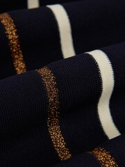 Reiss Navy Edith Senior Knitted Dress - Image 6 of 7